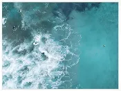 Aerial Surf View - Framed Giclee
