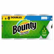 Bounty 15712 Select-A-Size Paper Towels, White, 4 Double Rolls