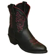 Abilene Betsy 7″ Black Cowhide Narrow R Toe Women’s Western Boot-9096