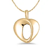 14K Gold Infinity Heart Peapod Necklace with Birthstones