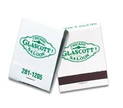 20 Stem Matchbooks Green Logo on White