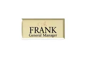 Gold Beveled Name Tag