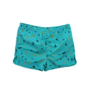 Shapes Swim Trunks (Teal)