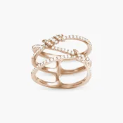 Barbelé interlaced paved ring