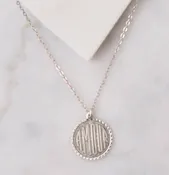 Amour Charm Necklace, Silver