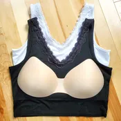 Lace Modal V-neck Mastectomy Bra
