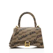Balenciaga BB Monogram Canvas Hourglass Small Top Handle