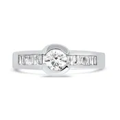 Bezel Set Diamond Ring