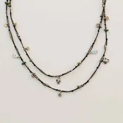 Silver charms necklace