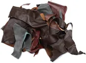 2-Lb Assorted Leather Scraps. Great for Crafts