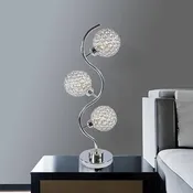 6260T CRYSTAL 3 GLOBE TABLE LAMP