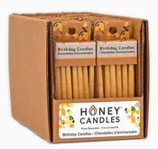 Honey Candles - Birthday - Natural
