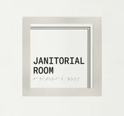ADA Janitorial Room SIgn