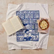 Flour Sack Dish Towel - Books
