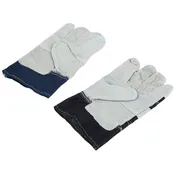 (5231E) Large Economy Grade Split Leather Palm Gloves With Canvas Back And Safety Cuff, dozen
