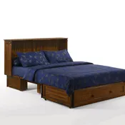 Daisy Murphy Cabinet Bed Black Walnut Finish