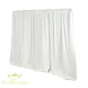 10' High Ivory Pipe & Drape Rental – Per Linear Foot