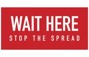 612WH-5 – WAIT HERE – SOCIAL DISTANCING FLOOR GRAPHICS …Pack of 5