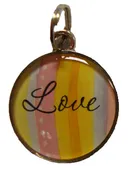 Ganz Round Love Charm Necklace or Bracelet