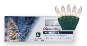 100 Clear Light Set, Green Wire