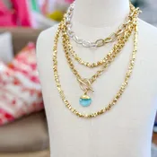 Aquamarine Gemstone Necklace