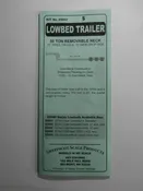 50 ton Removable gooseneck trailer 10′ w 15″ tires 3 axle