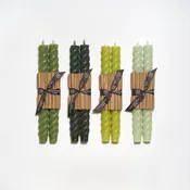 10" Rope Taper Candles: Bittersweet