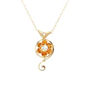 0.05ct Diamond swirl enhancer on chain