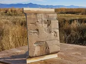 16″ Hand-Hewn EverLog Siding Sample – Historic Brown