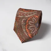 Autumn Paisley Print Tie by Robert Jensen