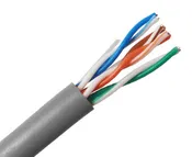 1000FT CAT5E Riser Bulk Ethernet Cable: CMR ETL Solid Copper UTP, 24 AWG