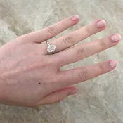 3.03 FVS2 Oval Brilliant Cut Diamond Solitaire Engagement Ring