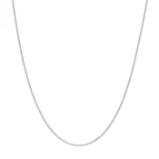 10K White Gold 18 Inches Cable Chain