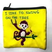 "Chalee" Hand Embroidered Pouches by Hmong Youth in Laos