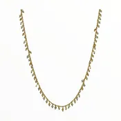 Aquamarine Bead Necklace
