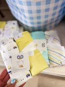 2 PK Muslin & Terry Cloth Burp Cloth Lime/Trains