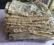 Beige Jacquard Fabric Pieces Set of 5 | 1 Yard Each | Art, Craft & Stitching