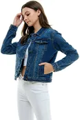 Casual Comfort Solid Denim Jacket