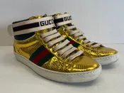 Women’s Gucci Metallic Hi Top Sneakers