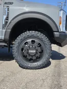 FORD F450/550/600-FORGED DUALLY WHEELS- 20X8.25 10 LUG FORD F450/550/600-SATIN BLACK HD983