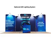 10’x20′ Custom Straight Tension Fabric Trade Show Booth Kit