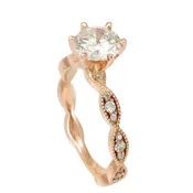 14K Rose Gold Engagement Ring