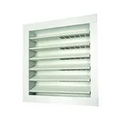 12 In. W X 12 In. L White Aluminum Wall Louver - Model Da1212w