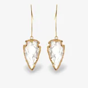 Arrowhead Clear Earrings