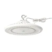 100/120/150W Wattage Selectable White Housing LED UFO High Bay Light AC 100-277V CCT 5000K | 5EHB-150W-120V-50K-SV2-W