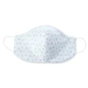2-Layer Cotton Flannel Facemask - Soft Black Bubble Dots, Soft Blue 60pcs