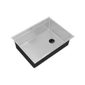 26" Undermount Workstation Sink – 16 Gauge Stainless Steel Single Bowl – 8" Deep – Reversible – Seamless Drain (5LS26c-8)