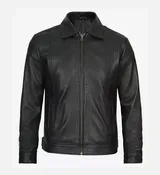 Black Slim Fit jacket for men