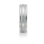 14K White Gold 8mm Band