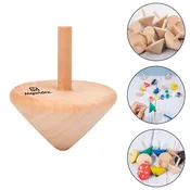 Hand-Painted Wooden Spinning Top for Kids